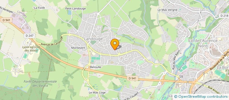 localisation de l'entreprise MONSIEUR CHRISTOPHE BERARDET à LIMOGES