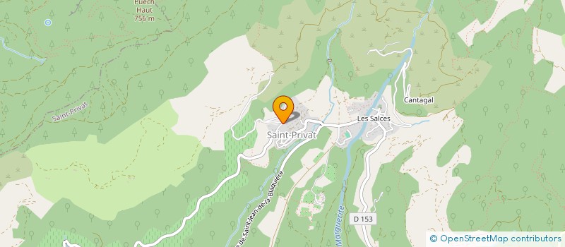 localisation de l'entreprise MONSIEUR CHRISTOPHE BERDAGUER  SAINT-PRIVAT