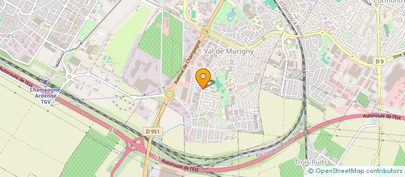 localisation de l'entreprise MONSIEUR CHRISTOPHE BEREAUX  REIMS