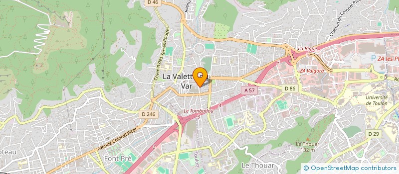 localisation de l'entreprise MONSIEUR CHRISTOPHE BERENGUER à LA VALETTE DU VAR