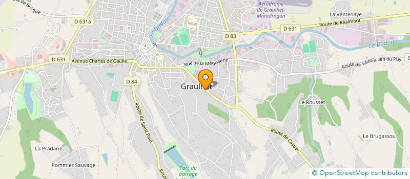 localisation de l'entreprise MONSIEUR CHRISTOPHE BERGEON à GRAULHET