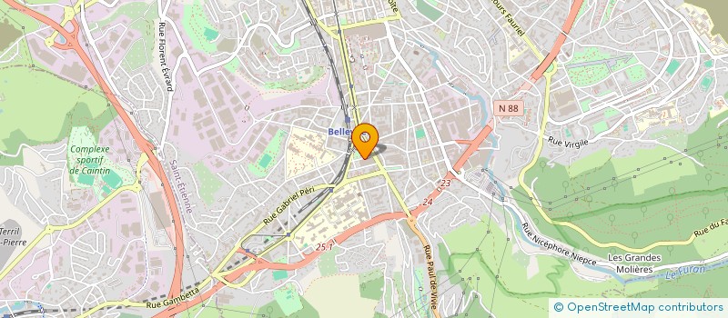 localisation de l'entreprise MONSIEUR CHRISTOPHE BERGER  FEURS