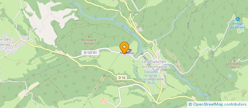 localisation de l'entreprise MONSIEUR CHRISTOPHE BERGOIN  LES PLANCHES-EN-MONTAGNE