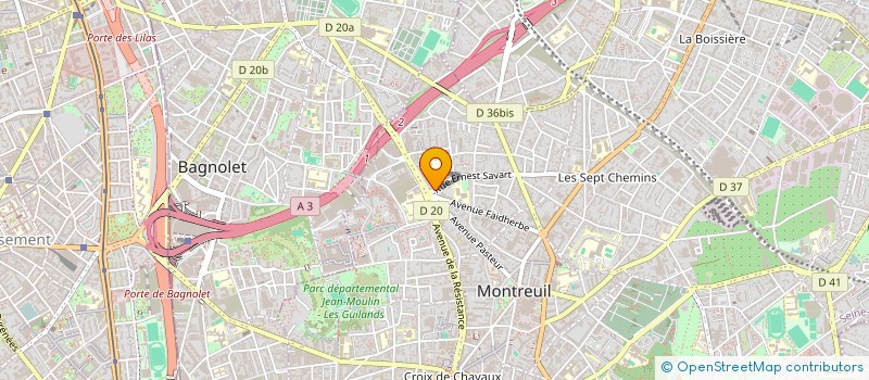 localisation de l'entreprise MONSIEUR CHRISTOPHE BERMETE  MONTREUIL