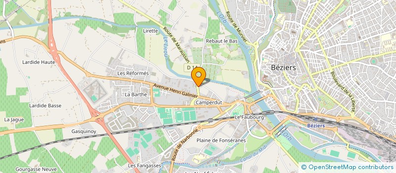 localisation de l'entreprise MONSIEUR CHRISTOPHE BERNADOU à BEZIERS