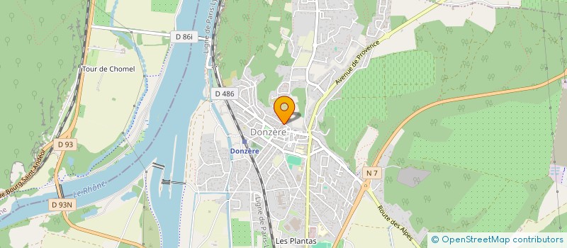 localisation de l'entreprise MONSIEUR CHRISTOPHE BERNARD  DONZERE