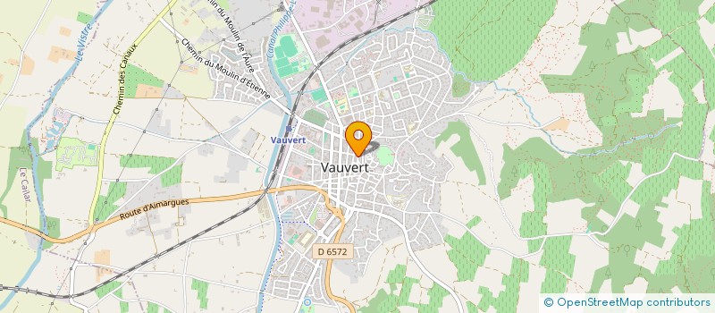 localisation de l'entreprise MONSIEUR CHRISTOPHE BERNARD  VAUVERT