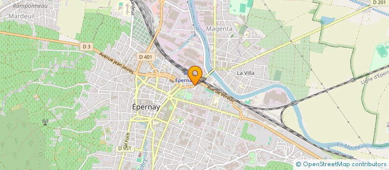 localisation de l'entreprise MONSIEUR CHRISTOPHE BERNARD  EPERNAY