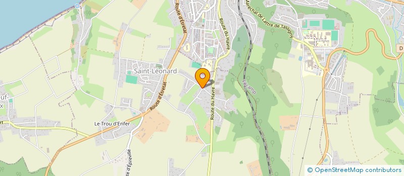 localisation de l'entreprise MONSIEUR CHRISTOPHE BERNARD  OURVILLE-EN-CAUX