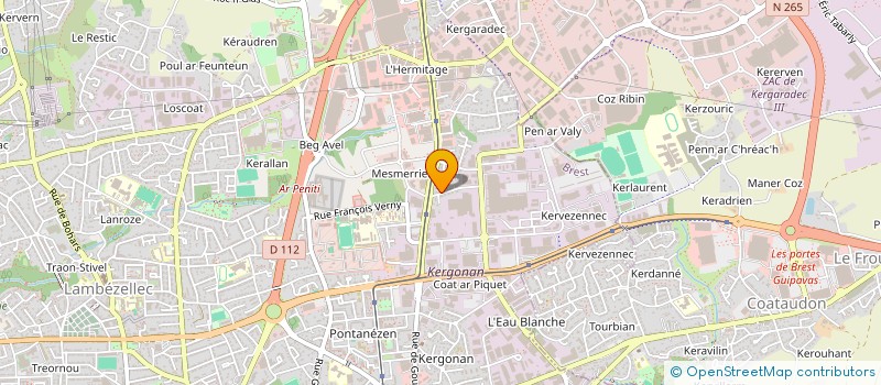 localisation de l'entreprise MONSIEUR CHRISTOPHE BERNARDI à BREST