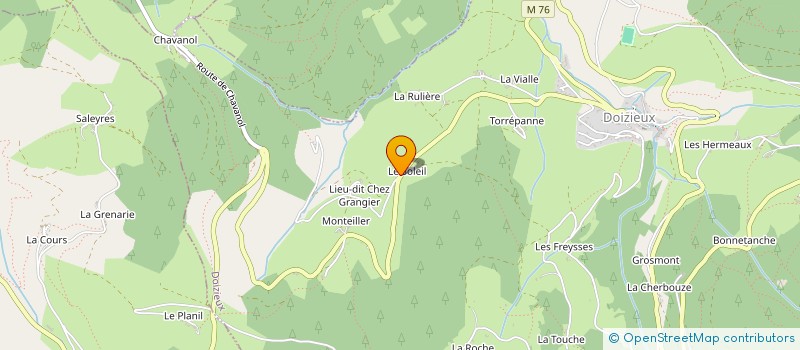 localisation de l'entreprise MONSIEUR CHRISTOPHE BERNE à DOIZIEUX
