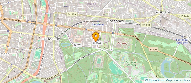 localisation de l'entreprise MONSIEUR CHRISTOPHE BERNET à VINCENNES