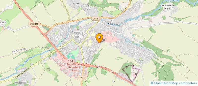 localisation de l'entreprise MONSIEUR CHRISTOPHE BERNIER  MAGNY-EN-VEXIN