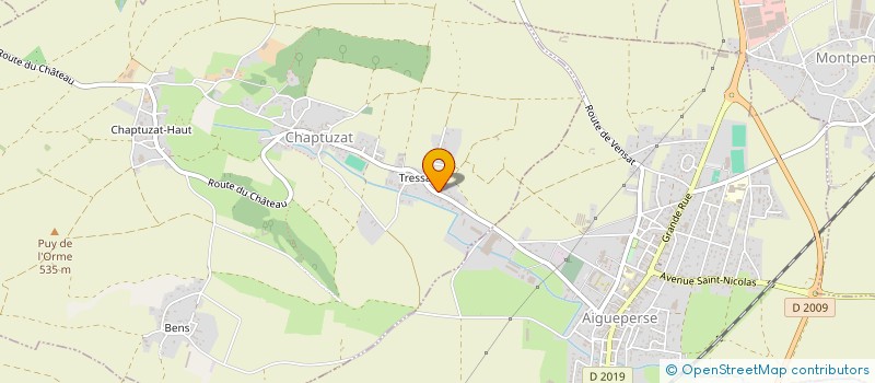 localisation de l'entreprise MONSIEUR CHRISTOPHE BERNIN  CHAPTUZAT