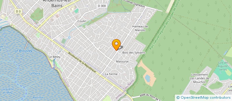 localisation de l'entreprise MONSIEUR CHRISTOPHE BERRETTE  ANDERNOS-LES-BAINS