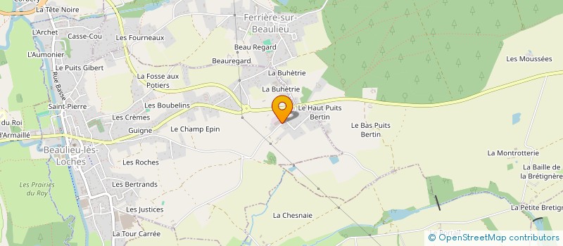 localisation de l'entreprise MONSIEUR CHRISTOPHE BERRUET  BEAULIEU-LES-LOCHES