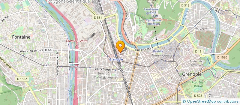 localisation de l'entreprise MONSIEUR CHRISTOPHE BERTHIER  SAINT-MARTIN-D'HERES