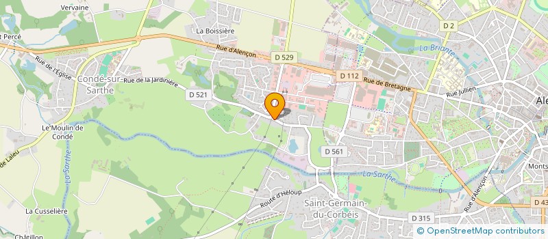 localisation de l'entreprise MONSIEUR CHRISTOPHE BERTOLINI à CONDE-SUR-SARTHE