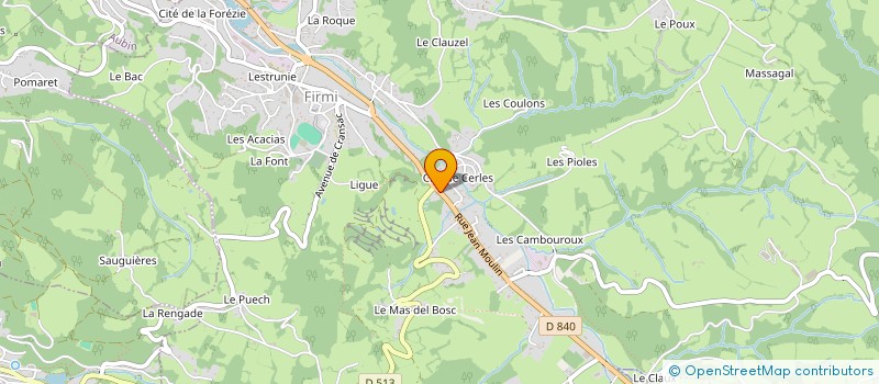 localisation de l'entreprise MONSIEUR CHRISTOPHE BERTON  FIRMI