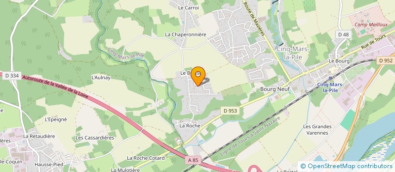 localisation de l'entreprise MONSIEUR CHRISTOPHE BERTOUX  CINQ-MARS-LA-PILE