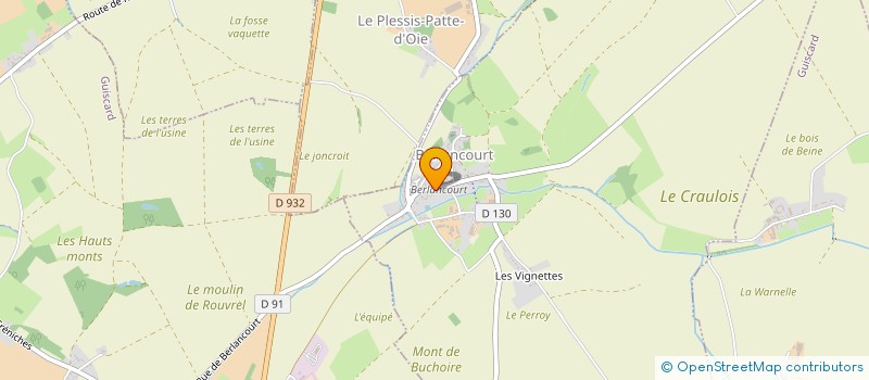 localisation de l'entreprise MONSIEUR CHRISTOPHE BERTRAND  BERLANCOURT