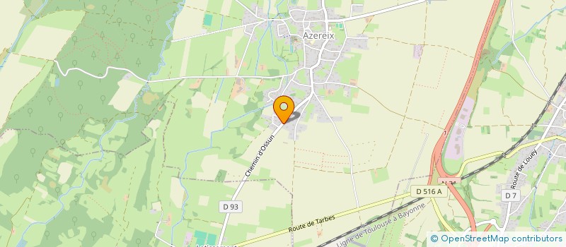 localisation de l'entreprise MONSIEUR CHRISTOPHE BESANCON  AZEREIX