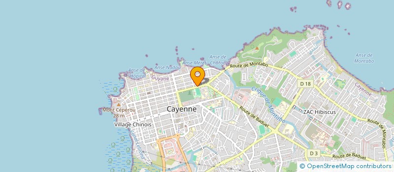 localisation de l'entreprise MONSIEUR CHRISTOPHE BESNARD à CAYENNE