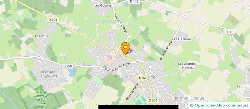 localisation de l'entreprise MONSIEUR CHRISTOPHE BESNARD  PARIGNE-L'EVEQUE