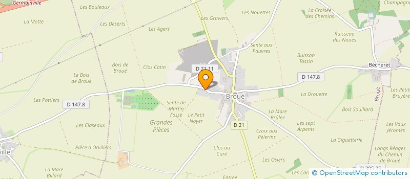 localisation de l'entreprise MONSIEUR CHRISTOPHE BESSEY à BROUE