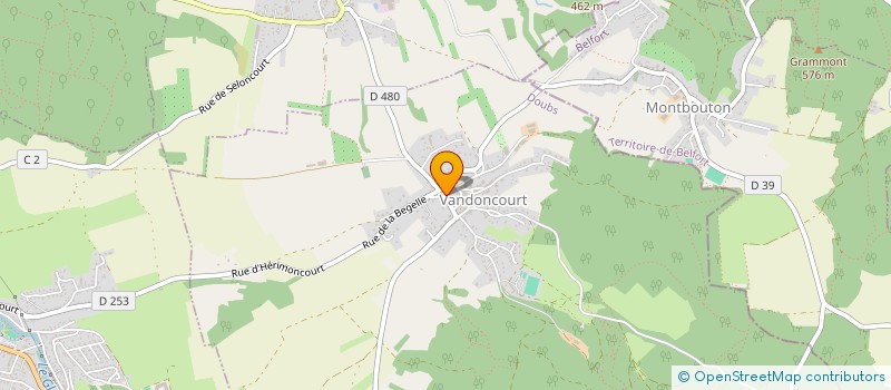 localisation de l'entreprise MONSIEUR CHRISTOPHE BETSCH  VANDONCOURT