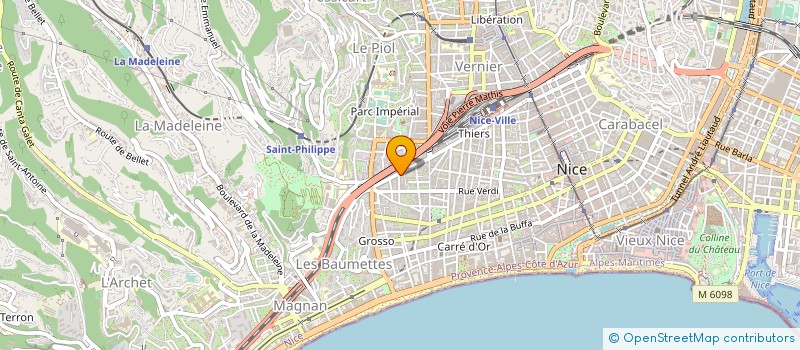 localisation de l'entreprise MONSIEUR CHRISTOPHE BETTON à NICE