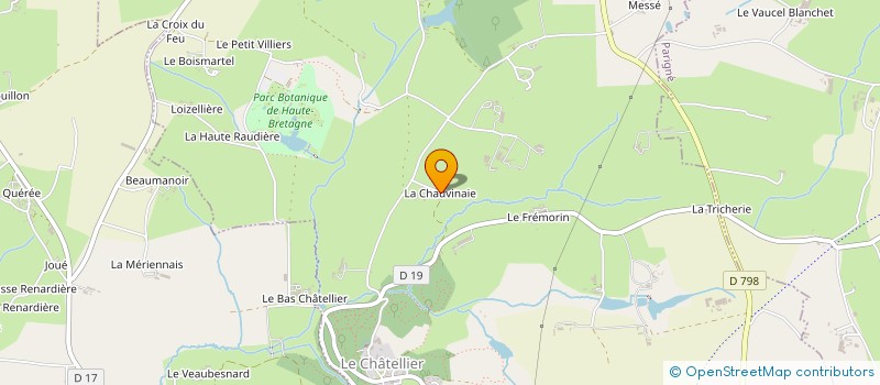localisation de l'entreprise MONSIEUR CHRISTOPHE BEUCHET à LE CHATELLIER