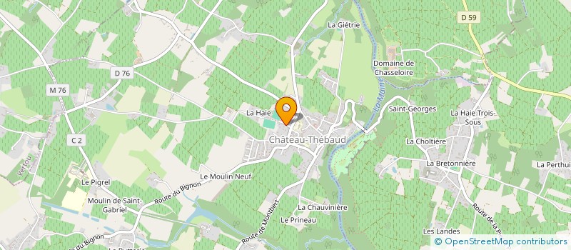 localisation de l'entreprise MONSIEUR CHRISTOPHE BEURRIER  CHATEAU-THEBAUD