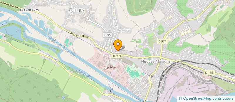 localisation de l'entreprise MONSIEUR CHRISTOPHE BEYLER  CHALIGNY