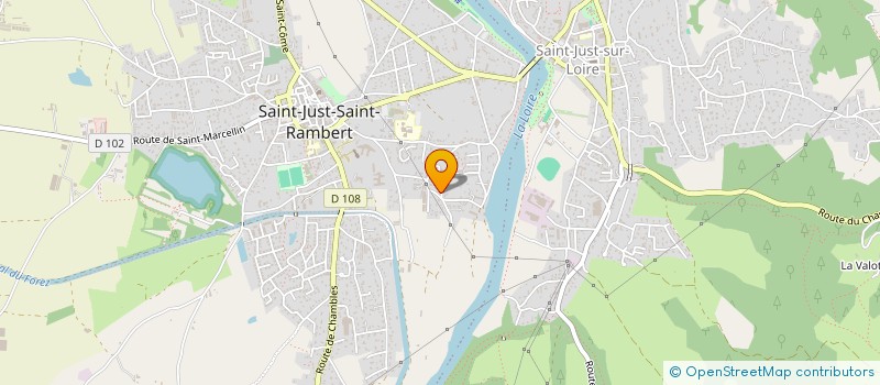 localisation de l'entreprise MONSIEUR CHRISTOPHE BEYSSON à SAINT-JUST-SAINT-RAMBERT