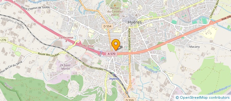 localisation de l'entreprise MONSIEUR CHRISTOPHE BIAGI à HYERES