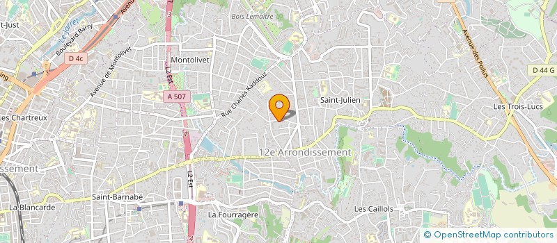 localisation de l'entreprise MONSIEUR CHRISTOPHE BIANCO à MARSEILLE 12EME