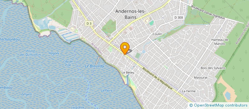 localisation de l'entreprise MONSIEUR CHRISTOPHE BIBENS à ANDERNOS-LES-BAINS