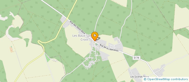 localisation de l'entreprise MONSIEUR CHRISTOPHE BICCHIERAY  LES BAUX-SAINTE-CROIX
