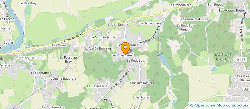localisation de l'entreprise MONSIEUR CHRISTOPHE BIDAULT à SAVONNIERES