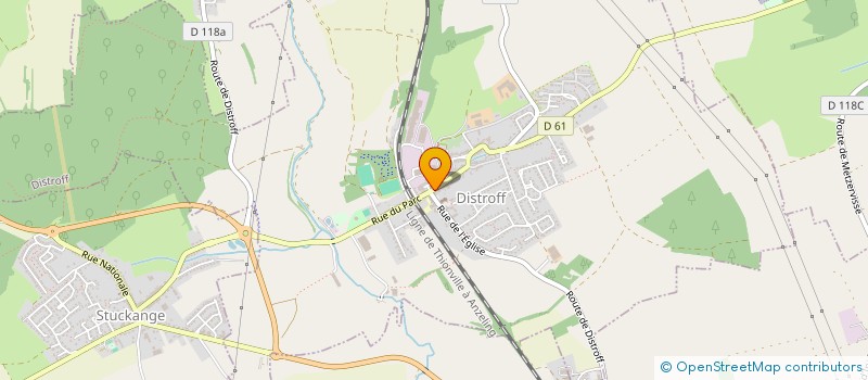 localisation de l'entreprise MONSIEUR CHRISTOPHE BIENAIME  DISTROFF