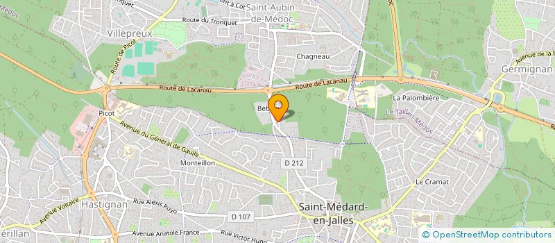 localisation de l'entreprise MONSIEUR CHRISTOPHE BILLARD  SAINT-AUBIN-DE-MEDOC