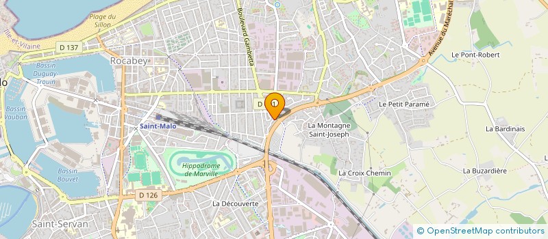 localisation de l'entreprise MONSIEUR CHRISTOPHE BILLE  SAINT-MALO