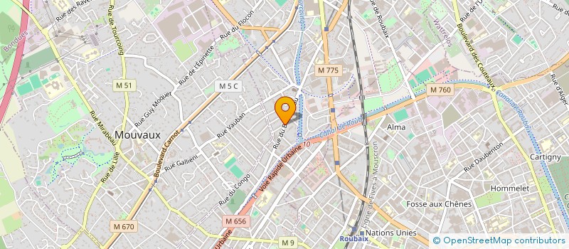 localisation de l'entreprise MONSIEUR CHRISTOPHE BILLET  TOURCOING