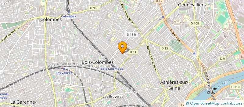 localisation de l'entreprise MONSIEUR CHRISTOPHE BINARD à BOIS-COLOMBES