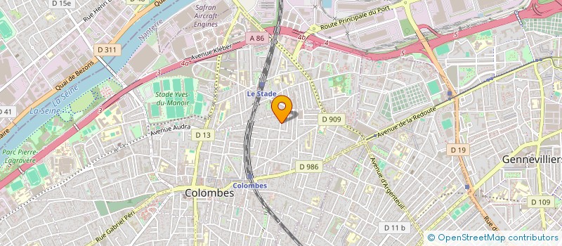 localisation de l'entreprise MONSIEUR CHRISTOPHE BISSO à COLOMBES