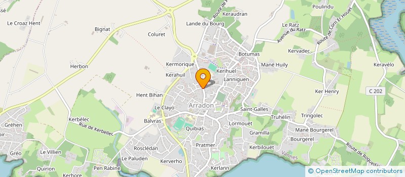 localisation de l'entreprise MONSIEUR CHRISTOPHE BIZET  ARRADON