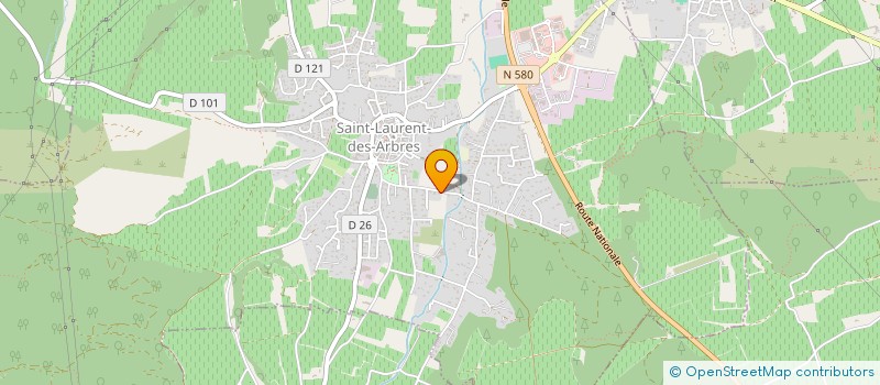 localisation de l'entreprise MONSIEUR CHRISTOPHE BLACHE  SAINT-LAURENT-DES-ARBRES