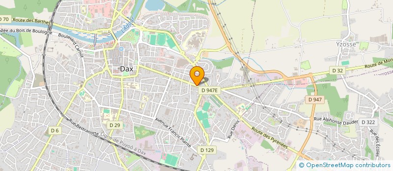 localisation de l'entreprise MONSIEUR CHRISTOPHE BLANC  DAX