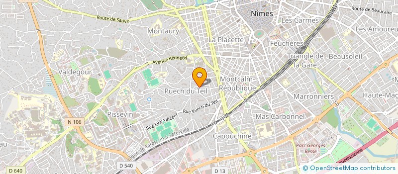 localisation de l'entreprise MONSIEUR CHRISTOPHE BLANC  NIMES